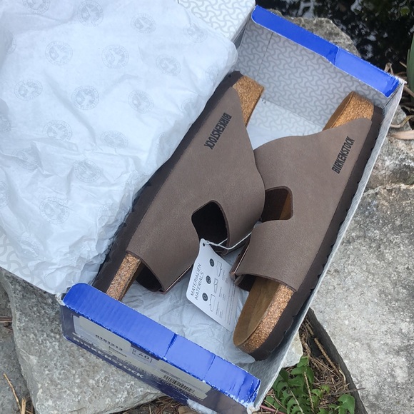 New In Box-Birkenstock Arizona-Stone-Sz 40 (9)-Medium-Narrow Fit - Picture 15 of 16